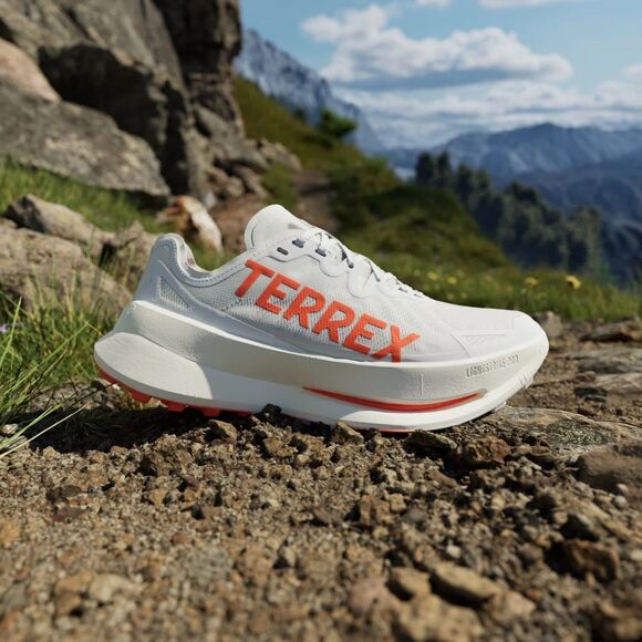 Adidas Terrex Agravic Speed Ultra Trail Running IH3764 White Orange Men\'s 13 NEW main image 8
